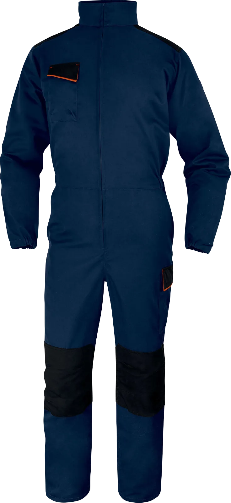 Arbeitsoverall M1CO2, marineblau, Vorderansicht