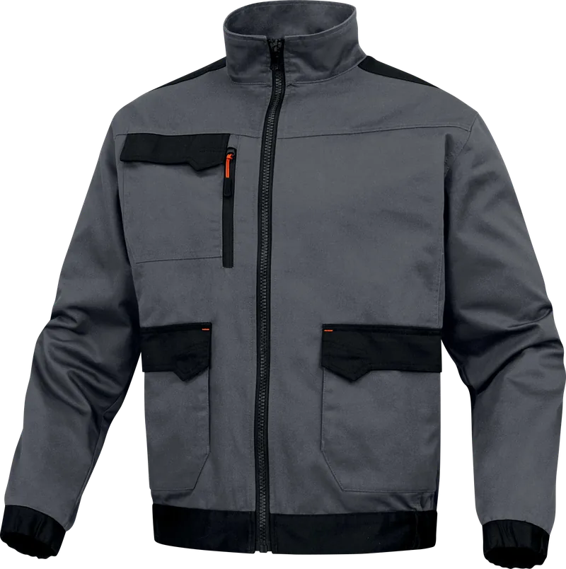 Short work jacket M2VE3, grey, front view