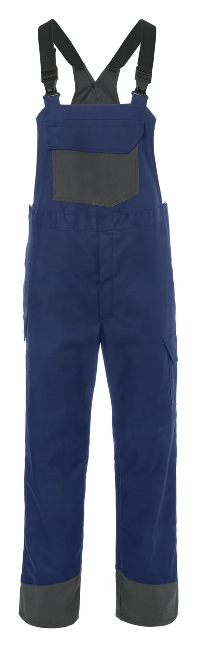 Salopette da lavoro, blu navy, vista frontale